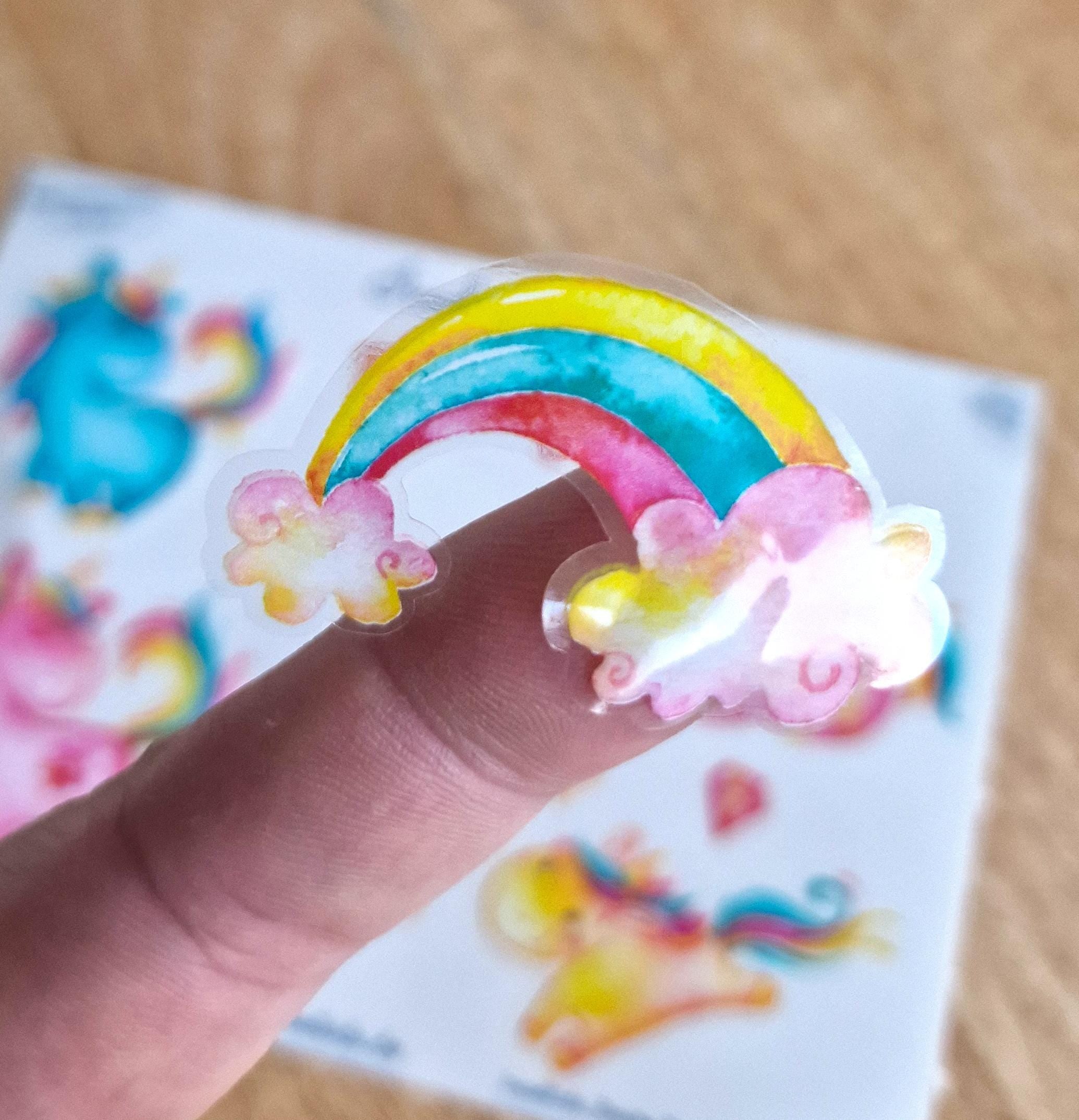 Einhorn Sticker mit Name – personalisiert & wasserfest – für Brotdose, Trinkflasche und Helm – Geschenk Einschulung – Stickers