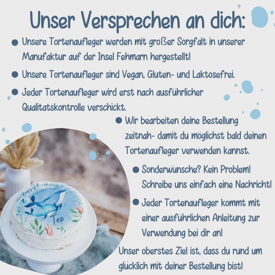 Tortenaufleger Lebensbaum Fondant Taufe Fuchs Waldtiere Storch Luftballon