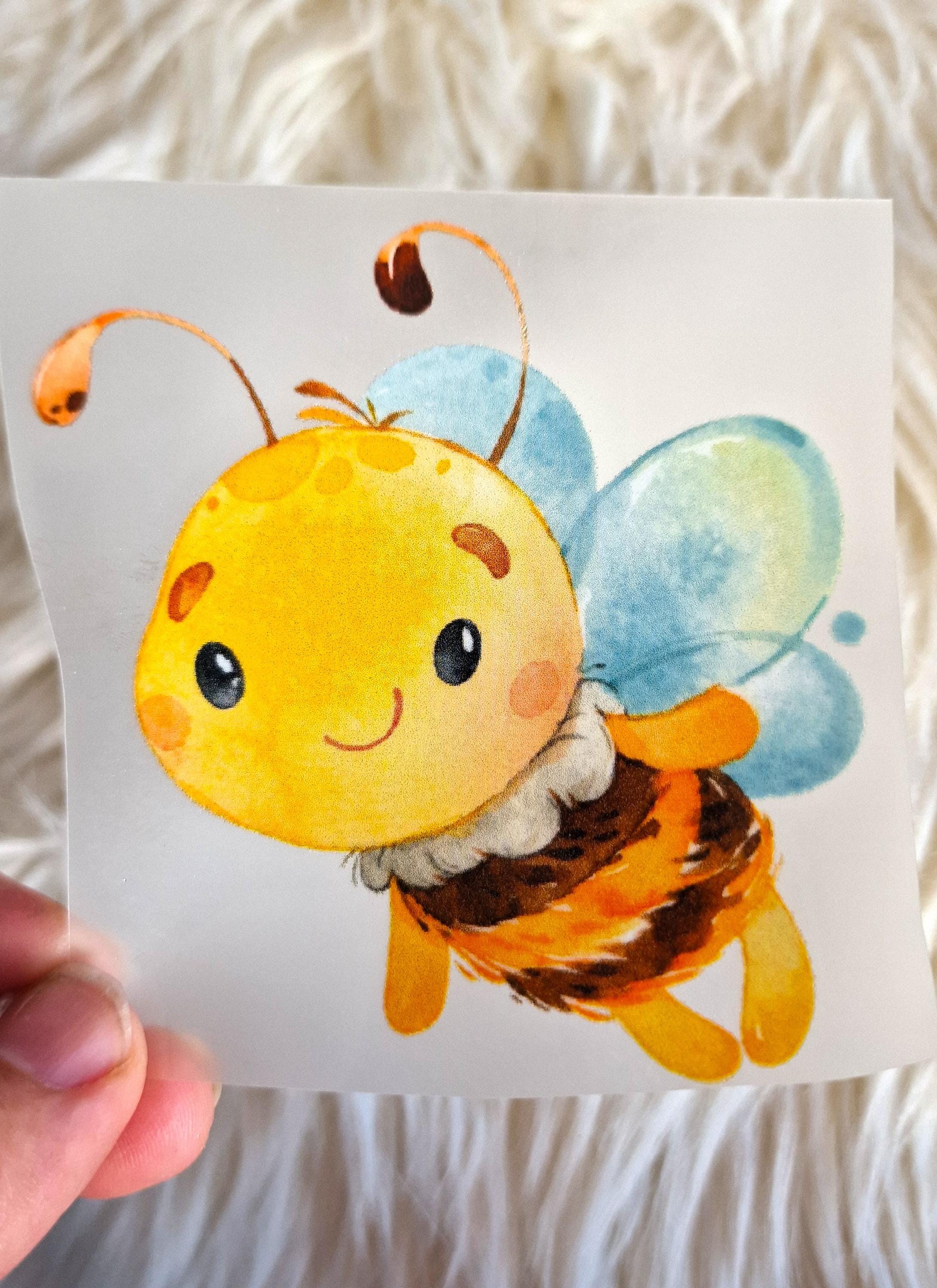 Set Bügelbilder Biene und Hummel – DTF-Transfer Aufbügler für Kinderkleidung, Shirts, Bodys und DIY-Projekte.
