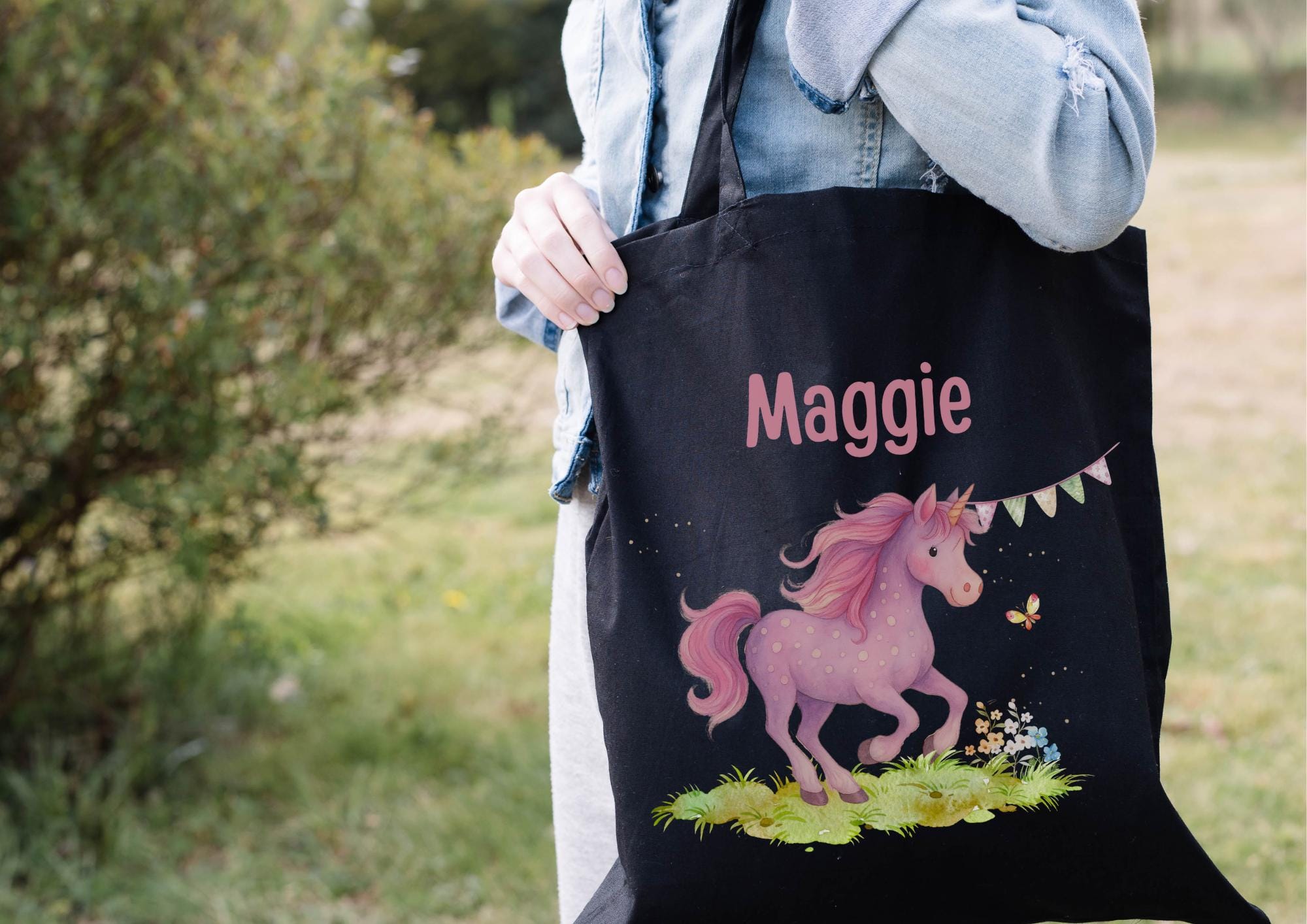 Einhorn Turnbeutel mit Namen – personalisierter Beutel – Zugbeutel garten Einschulung Geschenk – Team Sports & Gym Bags