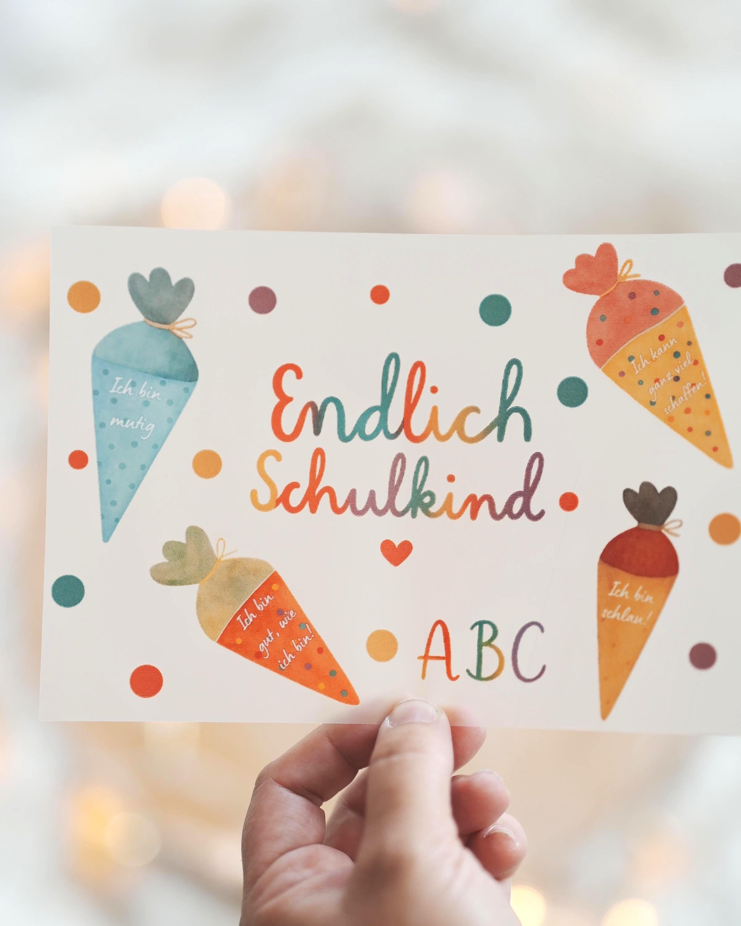 Bügelbild Einschulung Schul – DIY Aufbügler mit Affirmationen – zum Schulanfang – personalisierbar & bunt – und – Appliques & Patches