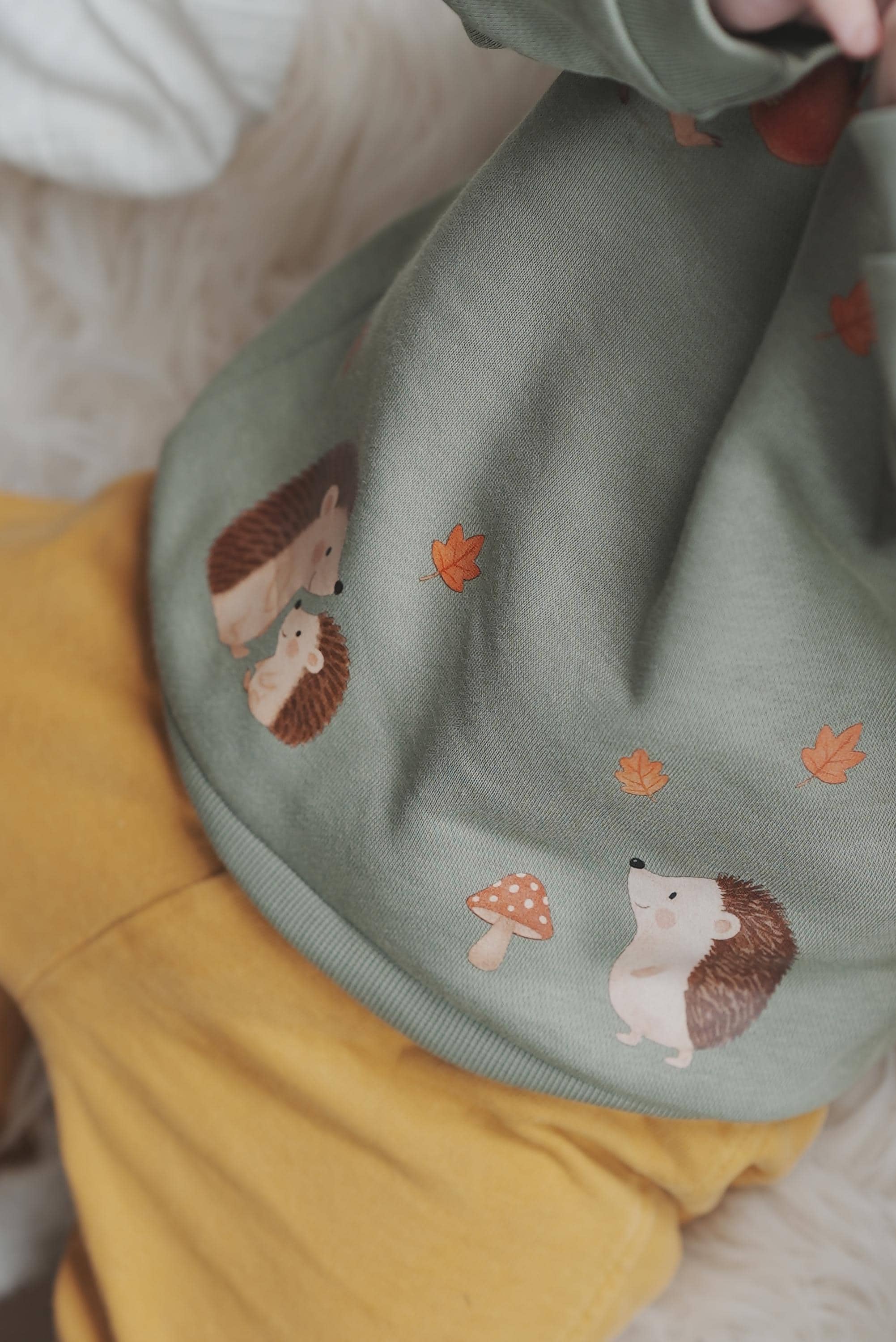 Bügelbild Igel & Waldtiere Herbst | Bügelmotiv A4/A5 zum Aufbügeln für Kinderkleidung und DIY Deko – Appliques & Patches